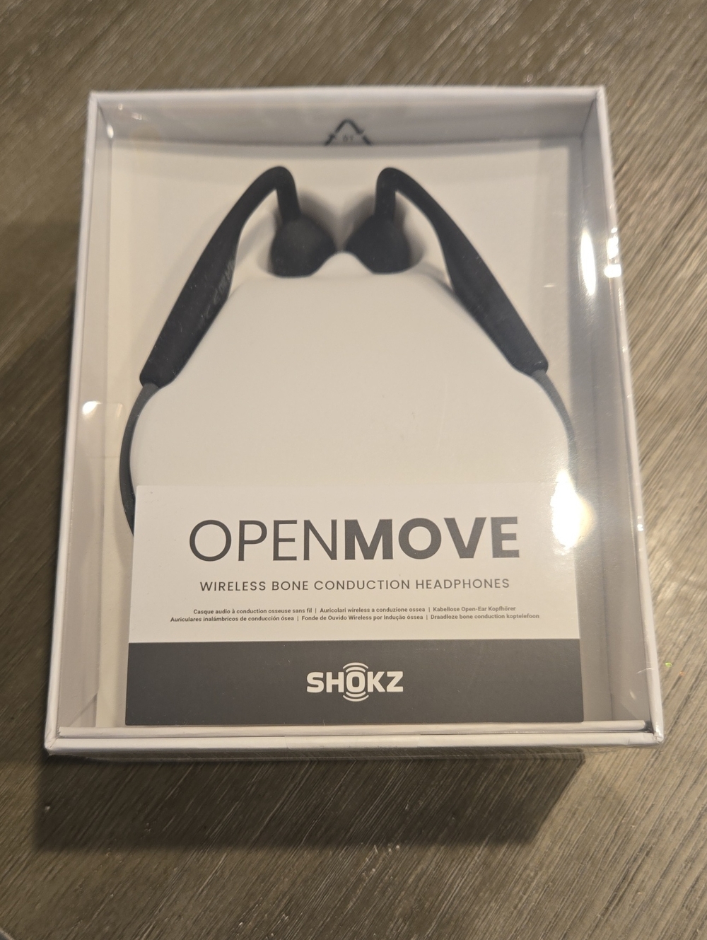 Shokz OpenMove Bone Conduction Open-Ear Sport Headphones (Grey, Model S661)